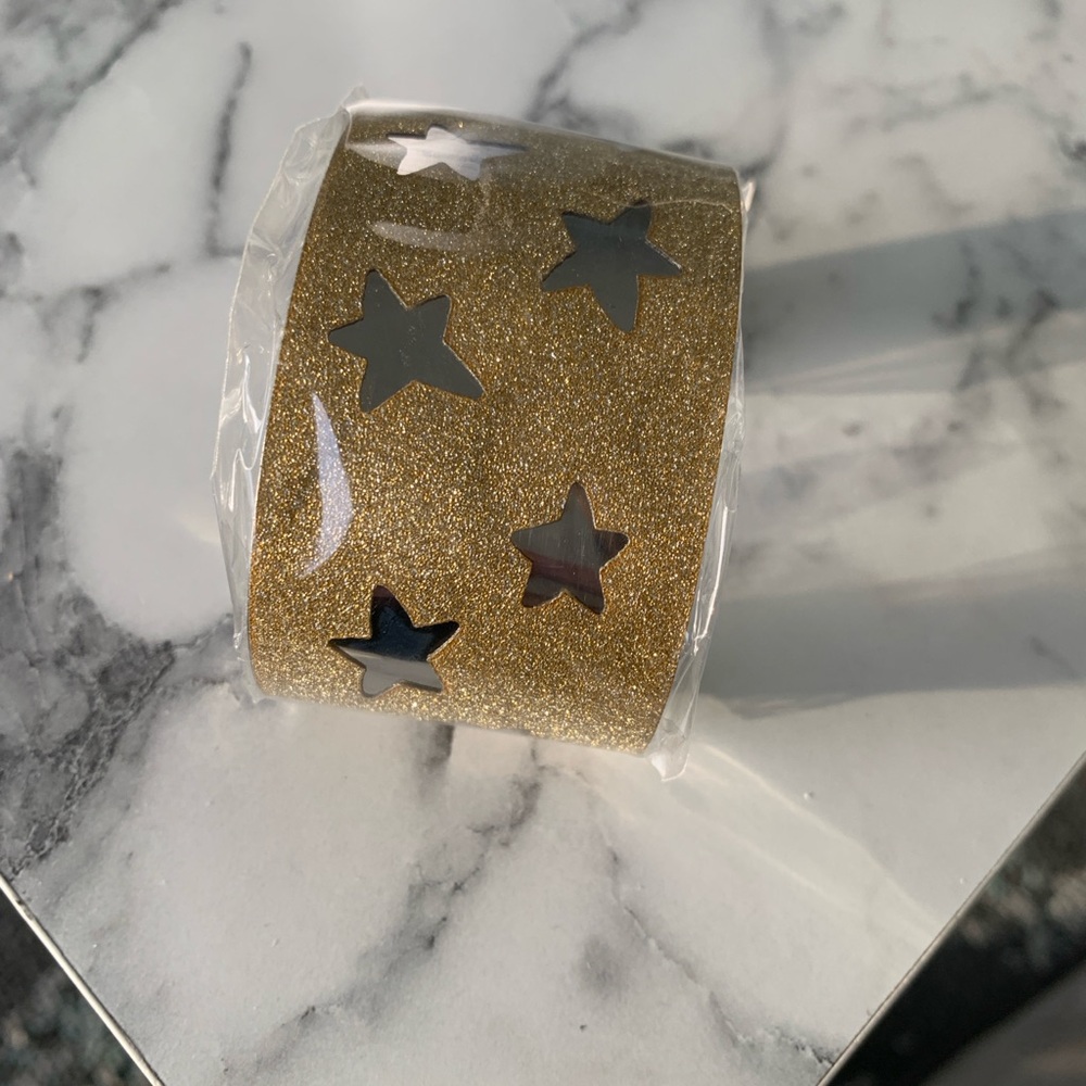 Gold Star Patterned Bracelet - Picture 2 of 5